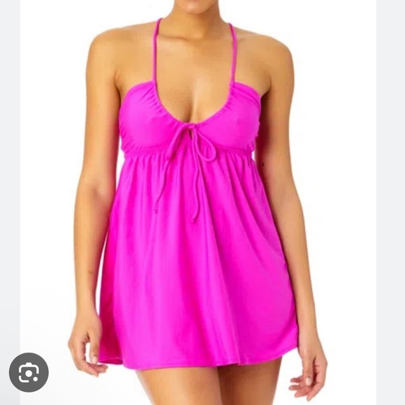 Salt + Cove Other - NWT Salt + Cove Bright Pink swim cover mini Dress